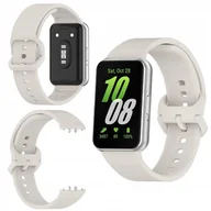 Akcesoria do smartwatchy - Pasek Bizon Strap Watch Silicone do Galaxy Fit 3, jasnoszary - miniaturka - grafika 1