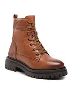 Botki damskie - Geox Trapery D Iridea C D16HRC 00046 C6001 Brązowy - miniaturka - grafika 1