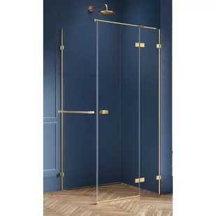 New Trendy EXK-3041 KABINA AVEXA GOLD PROSTOKĄTNA P 80x80x200 CZYSTE 6mm ACTIVE SHIELD - Kabiny prysznicowe - miniaturka - grafika 2