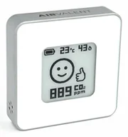 Stacje pogodowe - AIRVALENT AIRV-CATS cyfrowa stacja meteorologiczna Srebrny, Biały Bateria - miniaturka - grafika 1