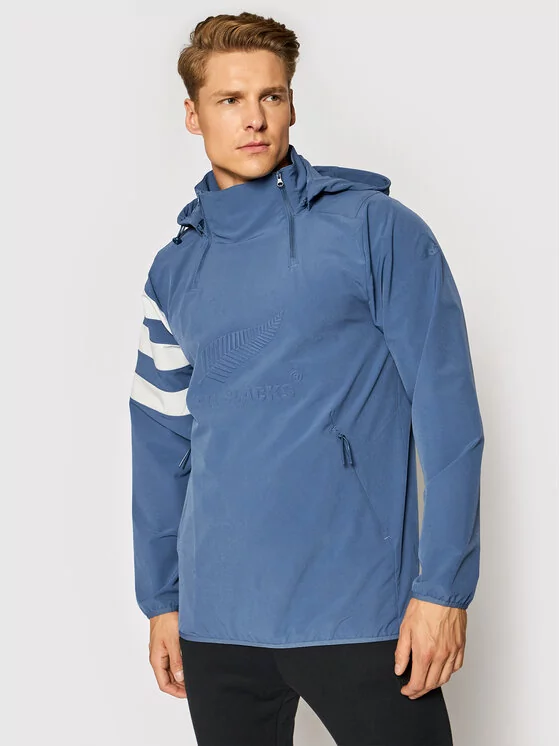 Adidas Kurtka anorak All Blacks All-Weather EH5571 Niebieski Regular Fit