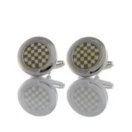 Spinki do mankietów i krawatów - Spinki do mankietów okrągłe EM 308 - EM Men's Accessories - miniaturka - grafika 1