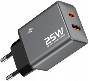 Szybka ładowarka sieciowa do telefonu Apple Samsung 25W 3A QC PD USB C + A - Ładowarki do telefonów - miniaturka - grafika 1