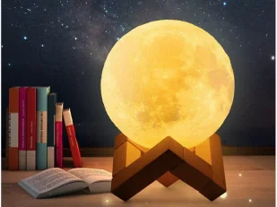 Lampka nocna księżyc kolorowa rgb usb akumulator - Lampy stojące - miniaturka - grafika 5
