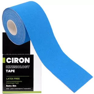 Ciron Niebieska Taśma kinezjologiczna Tejp 5m - Akcesoria turystyczne - miniaturka - grafika 1