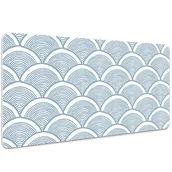 Podkładki na biurko - Mata ochronna na biurko Rybie łuski wzór 100x50 cm, Dywanomat - miniaturka - grafika 1