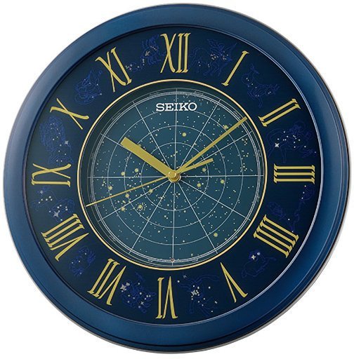 Seiko Zegar ścienny SEIKO QHA013L 33 cm znaki zodiaku podświetlany .