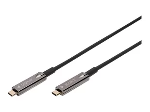 DIGITUS USB Type-C - USB Type-C AOC Hybrid FO cable 4K 60Hz USB 3.1 SPEC 10m - Kable komputerowe i do monitorów - miniaturka - grafika 1