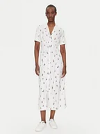 Sukienki - Tommy Hilfiger Sukienka koszulowa WW0WW44668 Biały Regular Fit - miniaturka - grafika 1