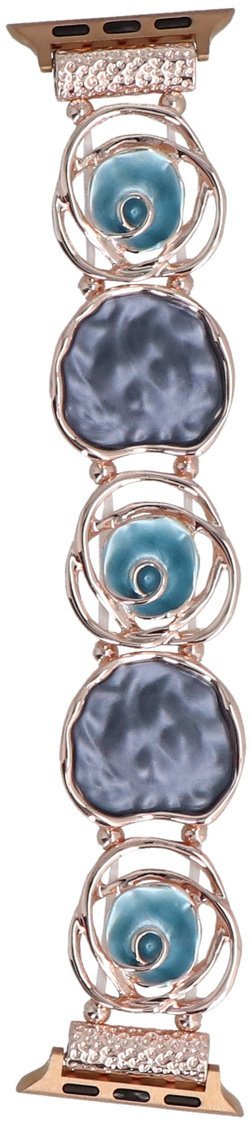 GlacierX bransoleta do smartwatcha Gleam Bud Stretch Bracelet Ember Blue do Apple Watch 38/40/41mm Złoto-Niebieska