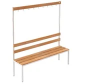 Meble do szkół i przedszkoli - Ławka do przebieralni z wieszakami ŁSZ 1A - miniaturka - grafika 1