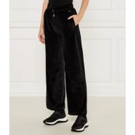 Dresy damskie - BOSS BLACK Spodnie dresowe Velluto | flare fit - miniaturka - grafika 1