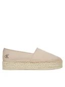 Espadryle damskie - Calvin Klein Jeans Espadryle Flatform Esdparille Mg/Hdw YW0YW01737 Różowy - miniaturka - grafika 1