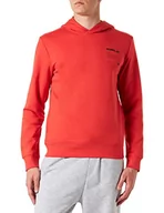 Bluzy męskie - 4F Męska bluza H4Z22-blm025, pomarańczowa, M, pomarańczowy neonowy - miniaturka - grafika 1