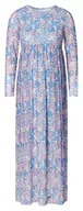 Sukienki ciążowe - ESPRIT Maternity Sukienka maxi z siateczki z kwiatowym nadrukiem na całej powierzchni, Light Blue - 443, M - miniaturka - grafika 1