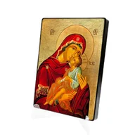 Ikony i obrazy sakralne - Matka Boża Czuła (Eleusa) - ikona religijna - miniaturka - grafika 1
