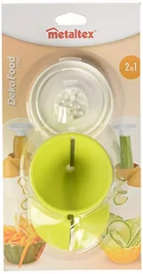Metaltex obcinacz spiralny Dekofood 14 x 6 x 8 cm pomarańczowo-biały twm_593728 - Pozostałe akcesoria kuchenne - miniaturka - grafika 1
