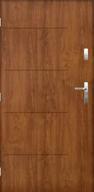 Drzwi zewnętrzne Płock, 90 lewe, złoty dąb