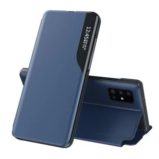 Eco Hurtel Leather View Case elegancki futerał etui z klapką i funkcją podstawki Huawei P40 Pro niebieski - Niebieski - Etui i futerały do telefonów - miniaturka - grafika 1