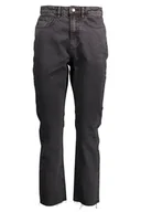 Spodnie damskie - DESIGUAL JEANS DENIM WOMAN CZARNY - miniaturka - grafika 1
