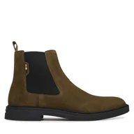 Botki męskie - Sztyblety BOSS Calev 50552528 Zielony - miniaturka - grafika 1