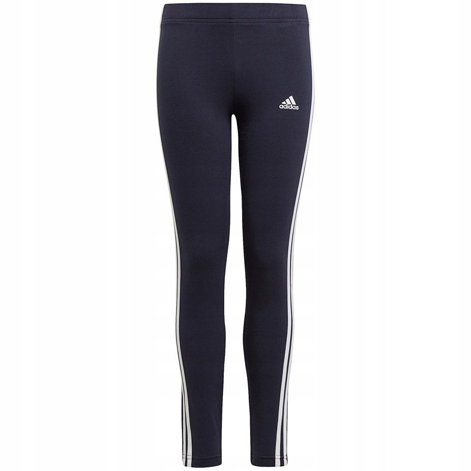 Legginsy dla dzieci adidas Essentials 3 Stripes granatowe GN4063 134cm