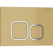 Przyciski spłukujące - Mexen Tex 03 przycisk spłukujący, złoty - 6103-06 - miniaturka - grafika 1