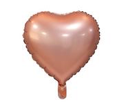 Balony i akcesoria - GoDAN Balon Serce 18" różowe-złoto, matowy BFOL/4126-5 - miniaturka - grafika 1