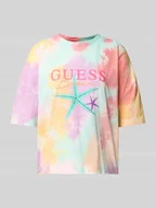 Koszulki i topy damskie - T-shirt o pudełkowym kroju z obniżonymi ramionami model ‘STARFISH’ - miniaturka - grafika 1