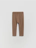 Spodenki dla niemowląt - Reserved - Bawełniane legginsy - ciemnobrązowy - miniaturka - grafika 1