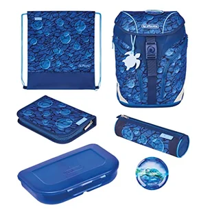 SoftLight Plus GreenLine Deep Sea (niebieski, w tym befülltem 16 tlg. Schüleretui, Faulenzermäppchen, Sportbeutel) - Plecaki szkolne i tornistry - miniaturka - grafika 1