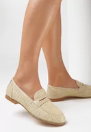 Mokasyny damskie - Jasnobeżowe Mokasyny Fellows - miniaturka - grafika 1