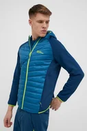 Kurtki i kamizelki sportowe męskie - Jack Wolfskin kurtka sportowa Routeburn Pro Hybrid kolor niebieski - miniaturka - grafika 1