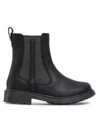 Buty dla chłopców - Clarks Botki Astrol Orin T 261541066 Czarny - miniaturka - grafika 1