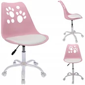 Fotele i krzesła biurowe - Krzesło biurowe na kółkach obrotowe dziecięce - miniaturka - grafika 1