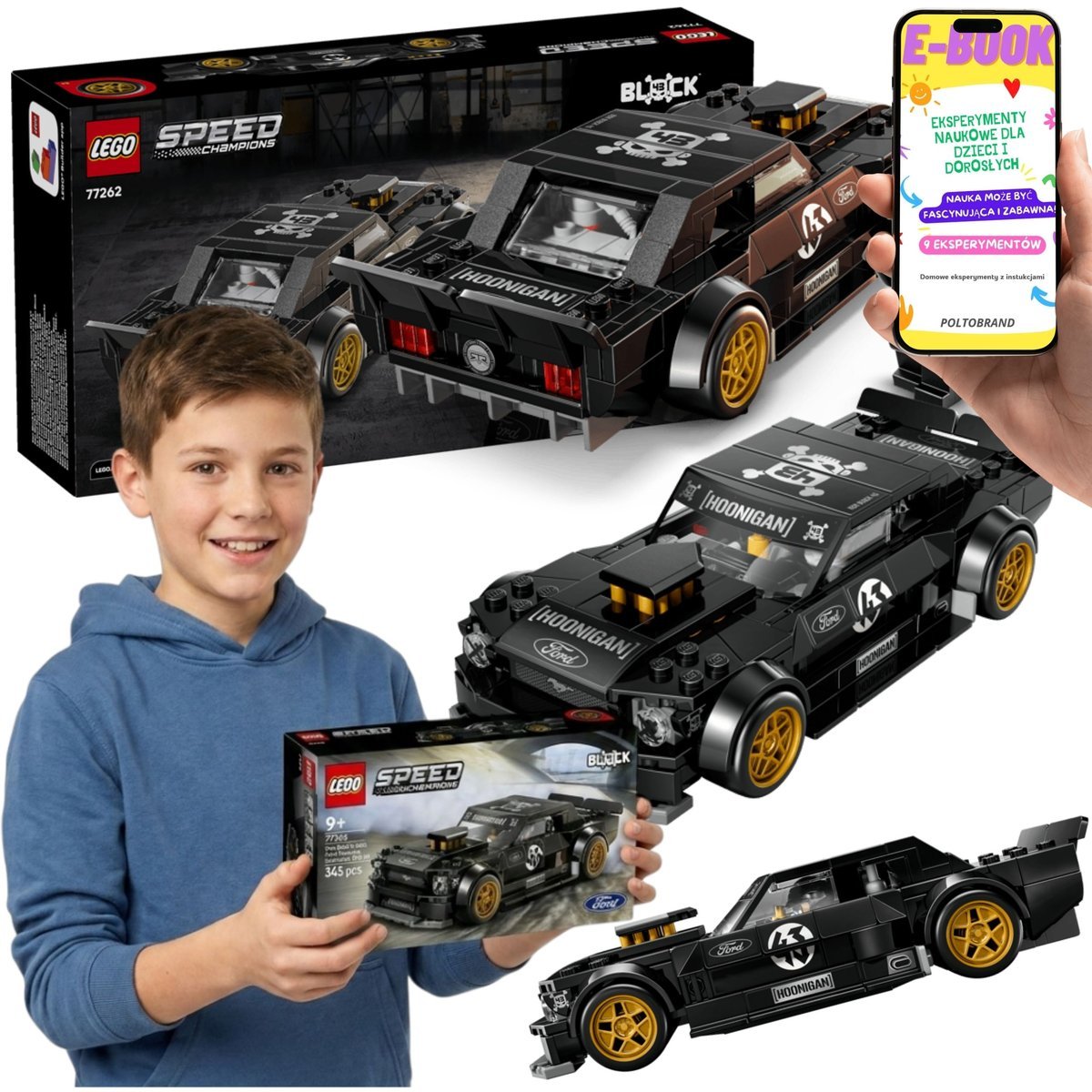 LEGO Speed Champions 77262 Ford Mustang Hoonicorn V1 Ken Block + E-BOOK