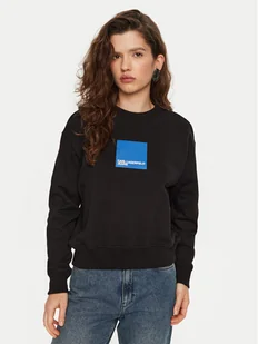 Karl Lagerfeld Jeans Bluza A1W20006 Czarny Regular Fit - Bluzy damskie - miniaturka - grafika 1