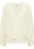 Swetry damskie - IZIA Damski kardigan, wełniany biały, M/L, biały (wollweiss), M-L - miniaturka - grafika 1