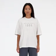 Koszulki i topy damskie - Koszulka damska New Balance WT41519WT  biała - miniaturka - grafika 1
