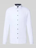 Koszule męskie - Koszula biznesowa o kroju Super Slim Fit z kołnierzykiem typu kent - miniaturka - grafika 1
