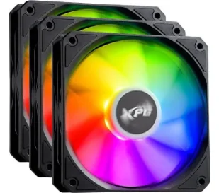 Adata Vento R 120 ARGB PWM 120mm 3szt. Czarny - Wentylatory komputerowe - miniaturka - grafika 1