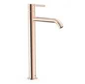 Baterie umywalkowe - Bateria umywalkowa nablatowa Tres Study różowe złoto połysk 26230801OP - miniaturka - grafika 1