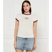 Koszulki i topy damskie - Tommy Hilfiger T-shirt | Slim Fit - miniaturka - grafika 1