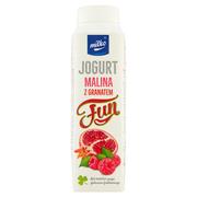 Kefiry, jogurty, maślanki - Milko - Jogurt pitny z maliną i granatem - miniaturka - grafika 1