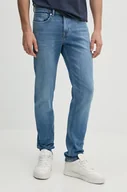 Spodnie męskie - Pepe Jeans jeansy SLIM JEANS męskie kolor niebieski PM207388HV5 - miniaturka - grafika 1