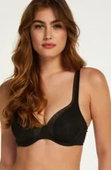 Biustonosze - Hunkemöller Biustonosz nieusztywniany z fiszbinami Mesh Czarny - miniaturka - grafika 1