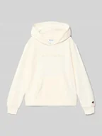 Swetry dla chłopców - Bluza z kapturem z mieszanki bawełny z wyhaftowanym logo - miniaturka - grafika 1