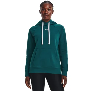 Damska bluza dresowa nierozpinana z kapturem UNDER ARMOUR Rival Fleece HB Hoodie - Kurtki i kamizelki sportowe damskie - miniaturka - grafika 1