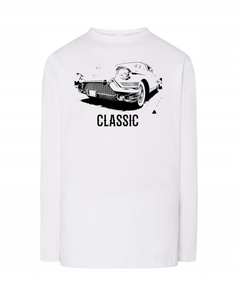 Longsleeve męski nadruk Samochód Klasyk r.S