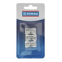 Donau Temperówka aluminiowa pojedyńcza 3 szt - Przybory szkolne - miniaturka - grafika 1